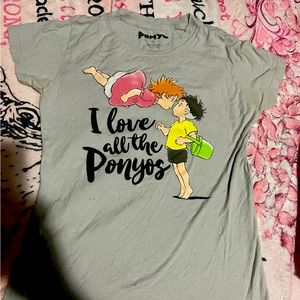 Studio ghibli love all the ponyos small shirt Disney